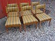 6 chairs in oak with intarsia from the year 1890.5000m2 showroom.